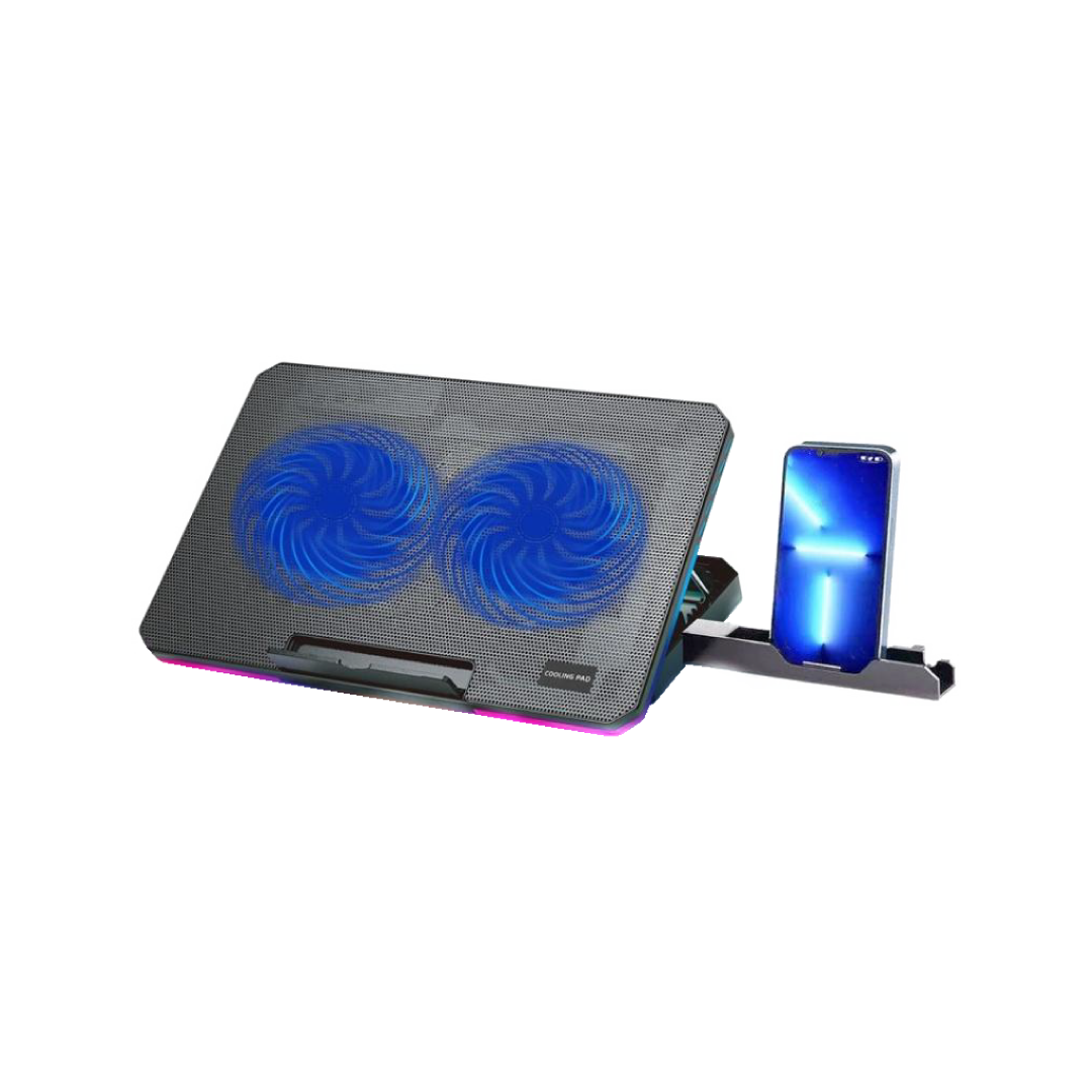 CP252 Adjustable Angle Notebook Cooler Stand Dual Fan Laptop Cooling Pad