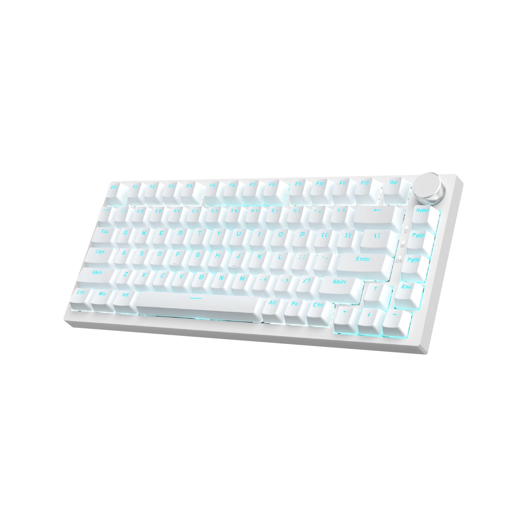 Ajazz AK820 Clicky Blue White (with Ice Blue Backlighting)