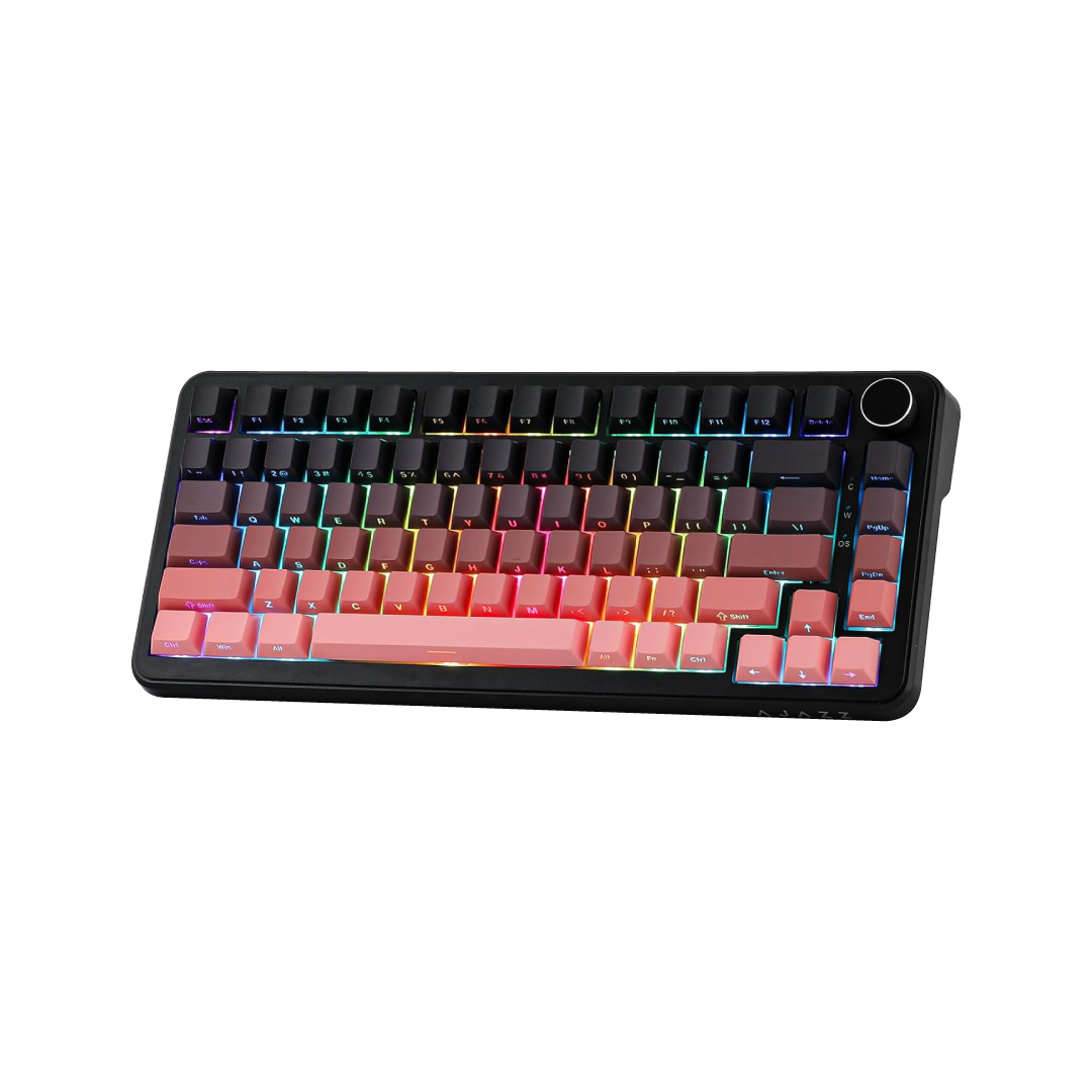 Ajazz AK820 MAX Hall Effect Magnetic Gradient Pink Side-Engraved (with RGB Backlighting)