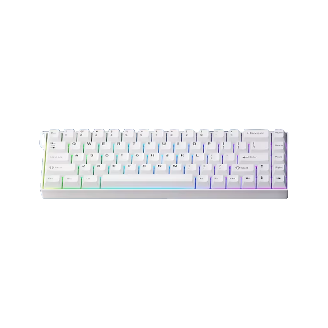 Ajazz AK680 V2 Hall Effect Magnetic Bingyu Original ABS White (with RGB Backlighting)