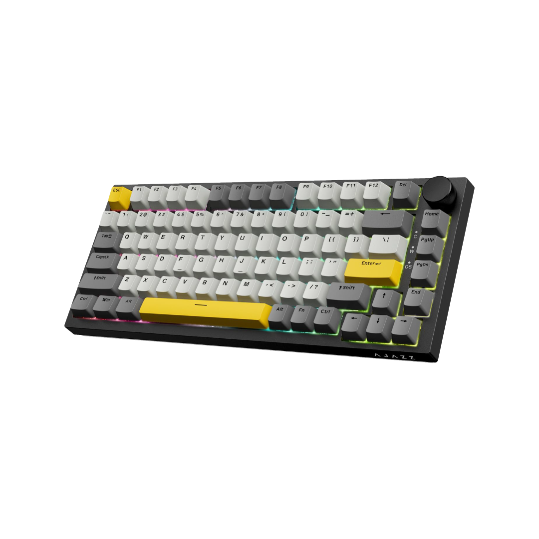 Ajazz AK820 Linear Moon Gray White Yellow (with RGB Backlighting)