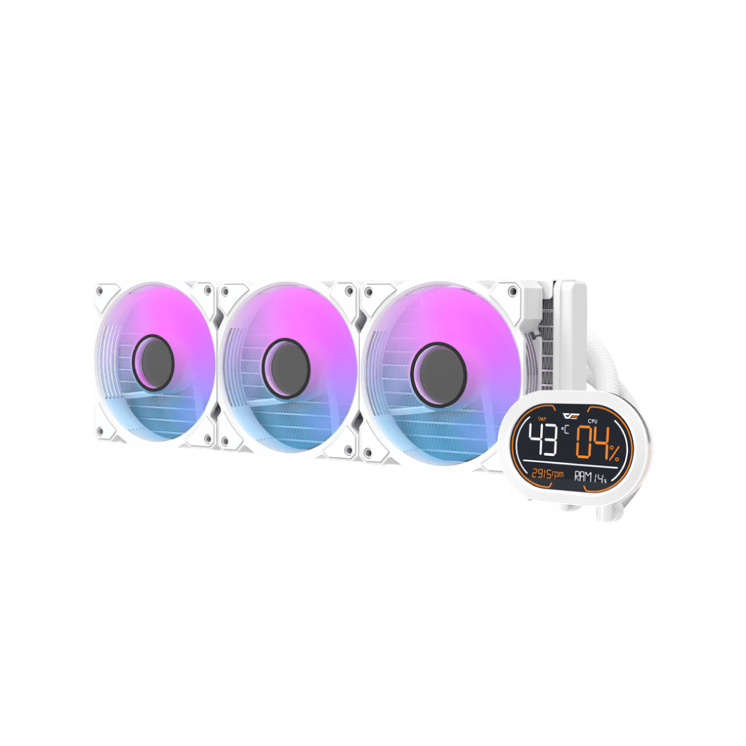 DarkFlash DH360D White 360mm Liquid CPU Cooler 1