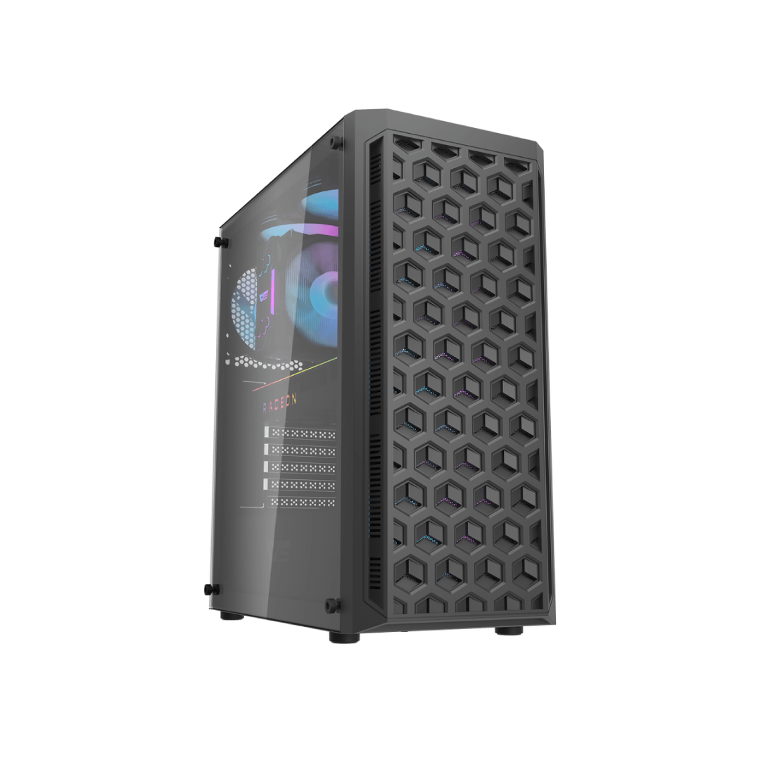 DarkFlash DK350 Black Mid-Tower Gaming PC Case 1