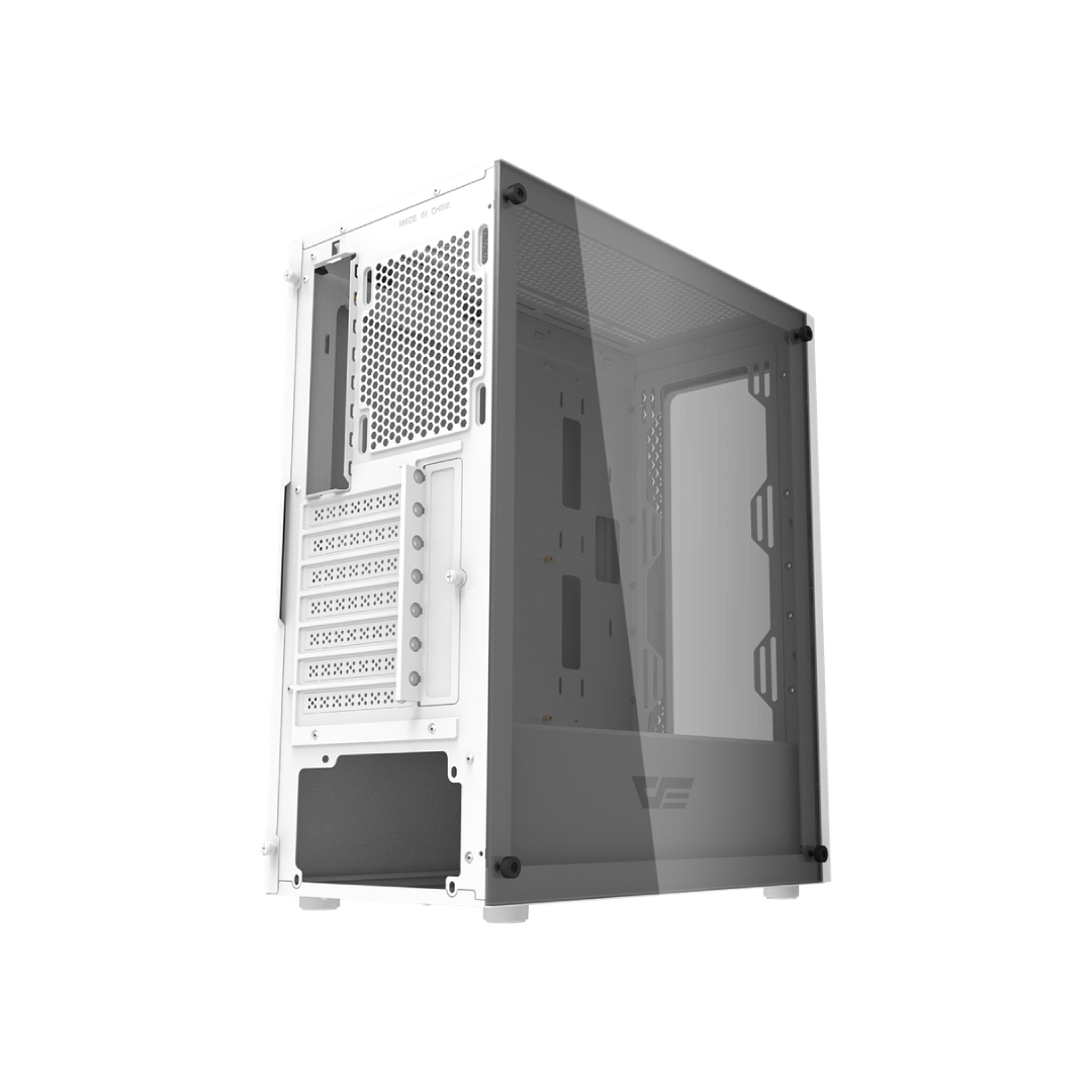DarkFlash DK352 Plus White Mid-Tower Gaming PC Case 7