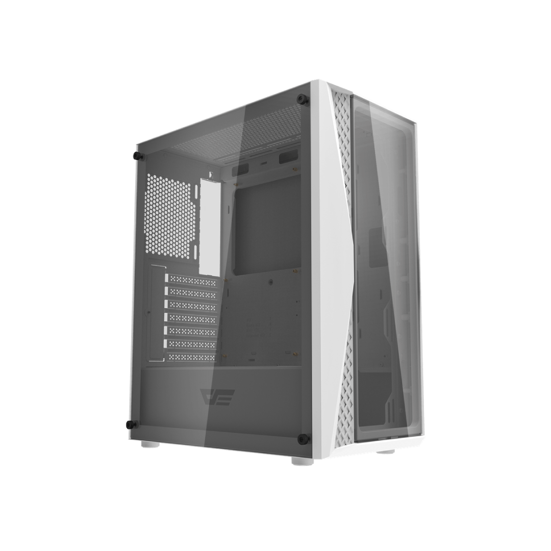 DarkFlash DK352 Plus White Mid-Tower Gaming PC Case 8