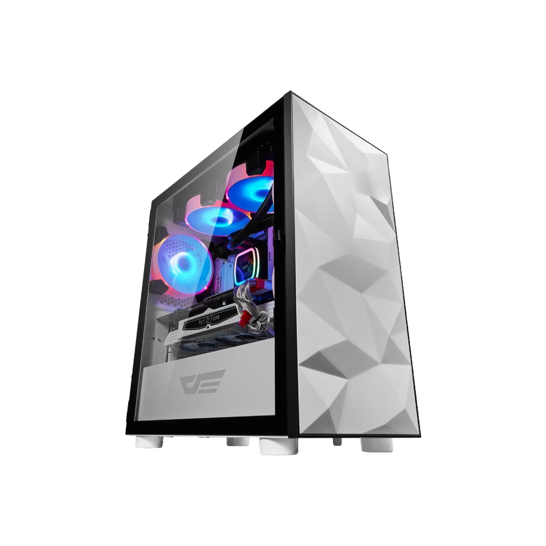 DarkFlash DLM21 White Gaming PC Case 1