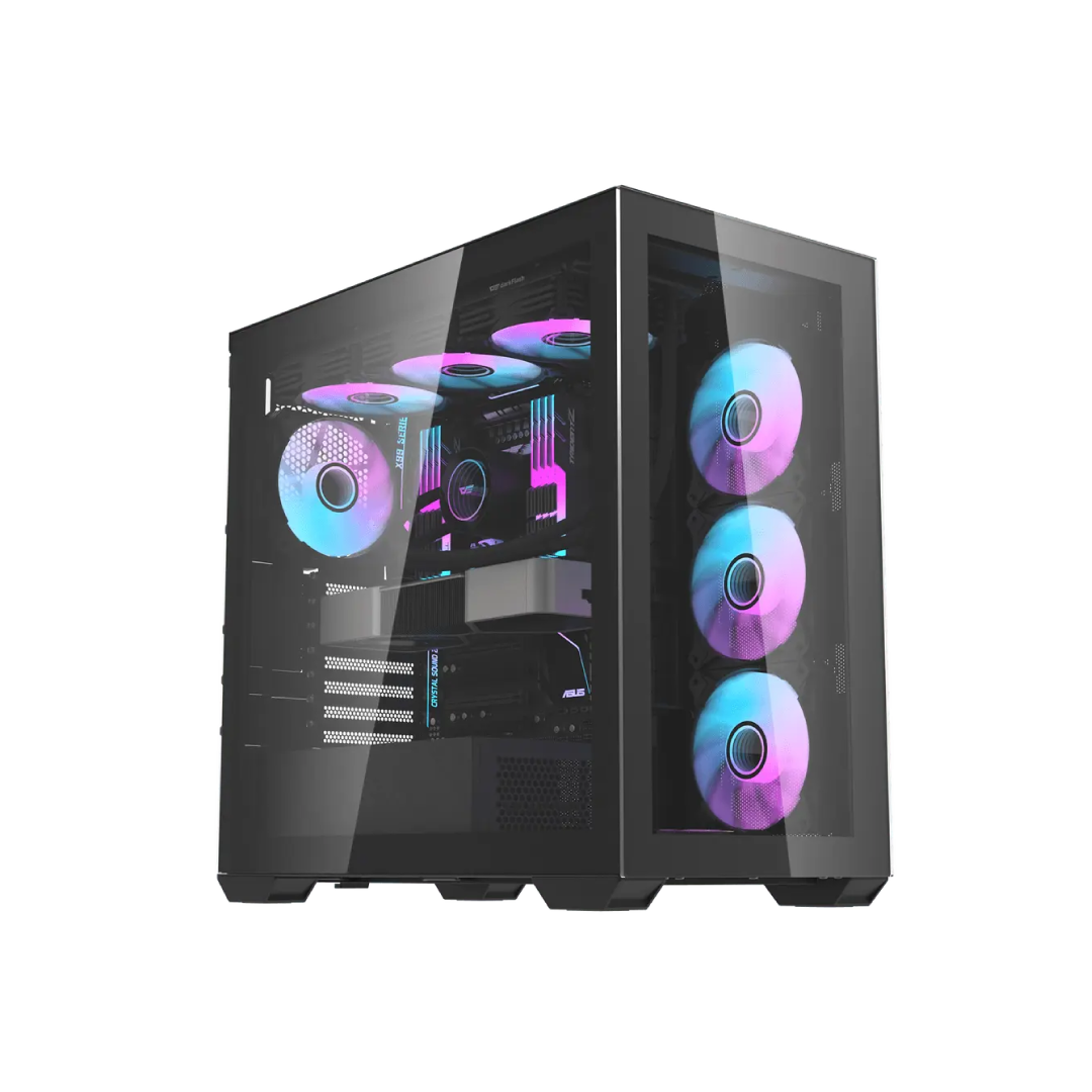 DarkFlash DLX4000 Black Full‑Tower Gaming PC Case 1