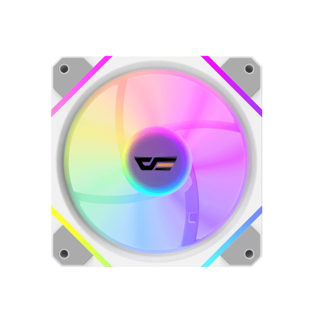 DarkFlash DM12F ARGB Cooling Fan – White 1