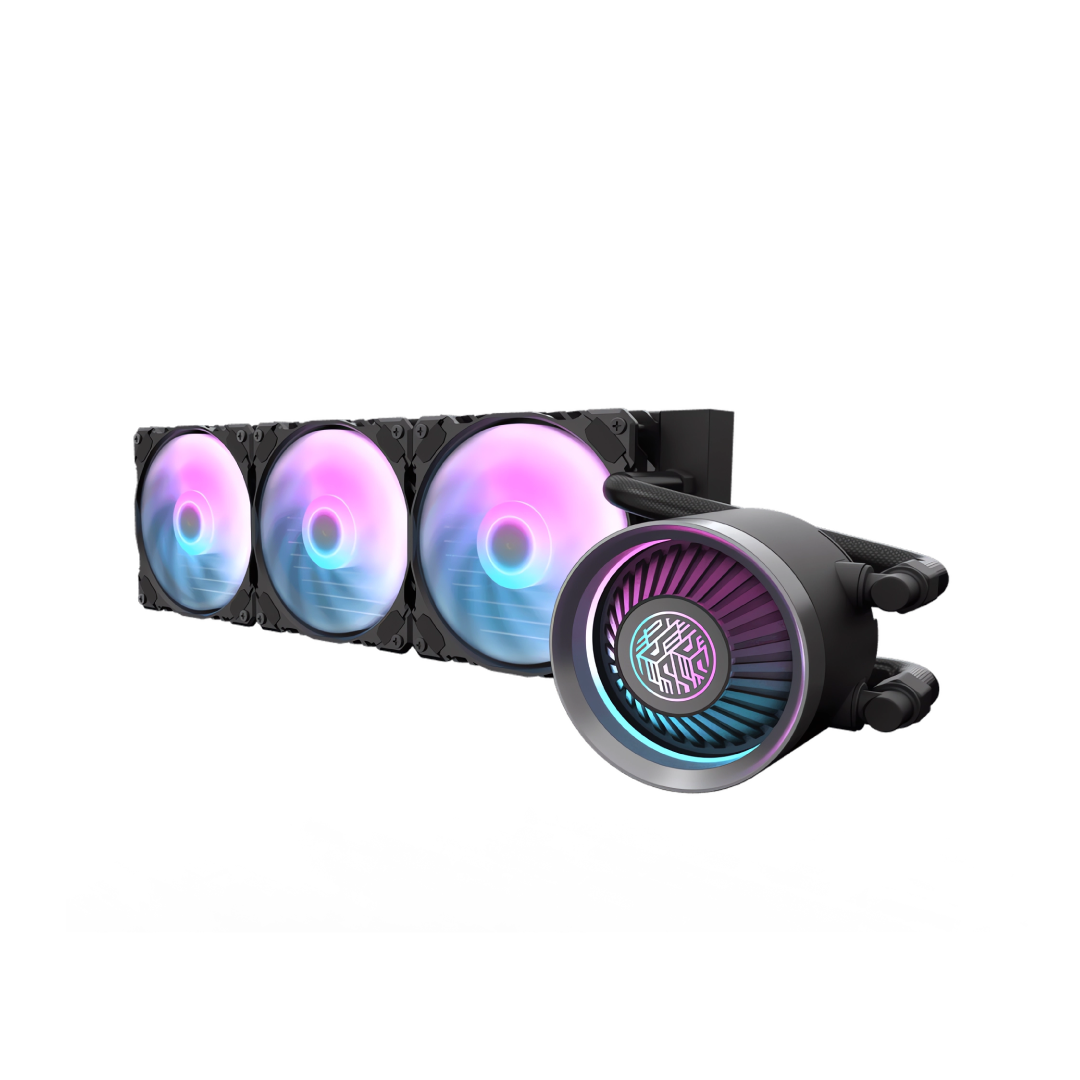 DarkFlash Nebula DN‑360 Black Liquid CPU Cooler 1