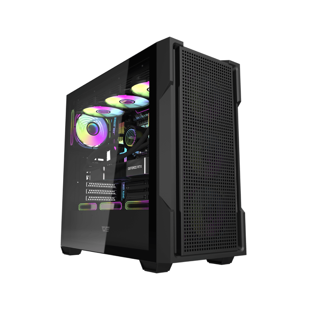 DarkFlash DS900 Mesh Black Mid‑Tower Gaming PC Case 1