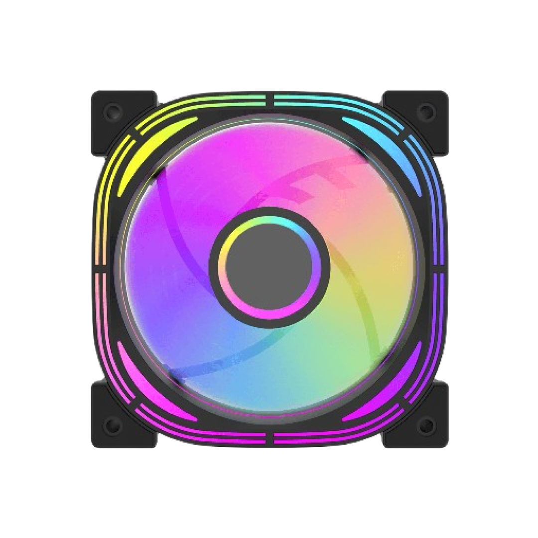 DarkFlash INF24T Black PWM A‑RGB 120mm Case Fans 1