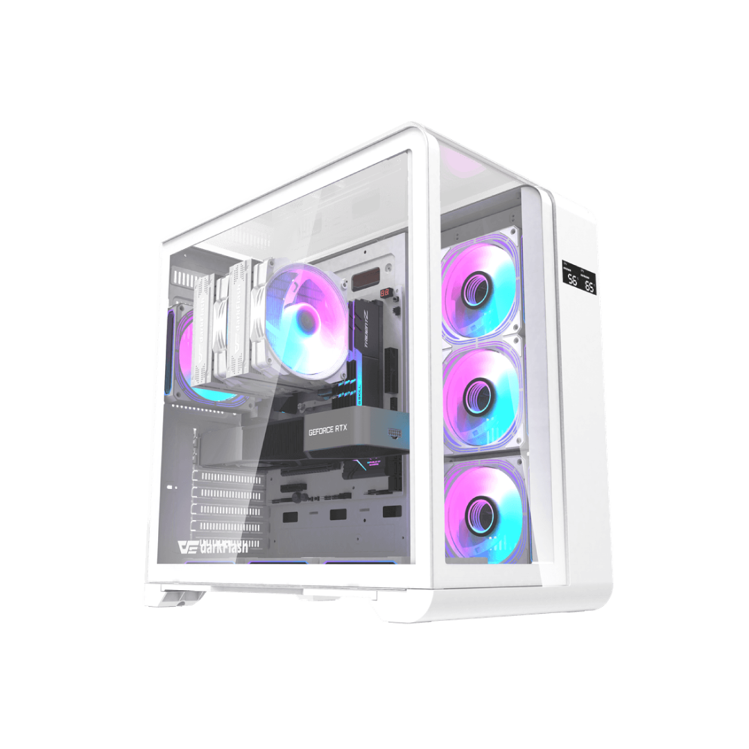 DarkFlash L280 White ATX Mid‑Tower PC Case 1