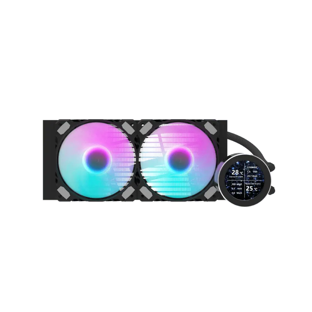 DarkFlash Nebula DN240S Black ARGB 240mm All‑in‑One Liquid CPU Cooler 3