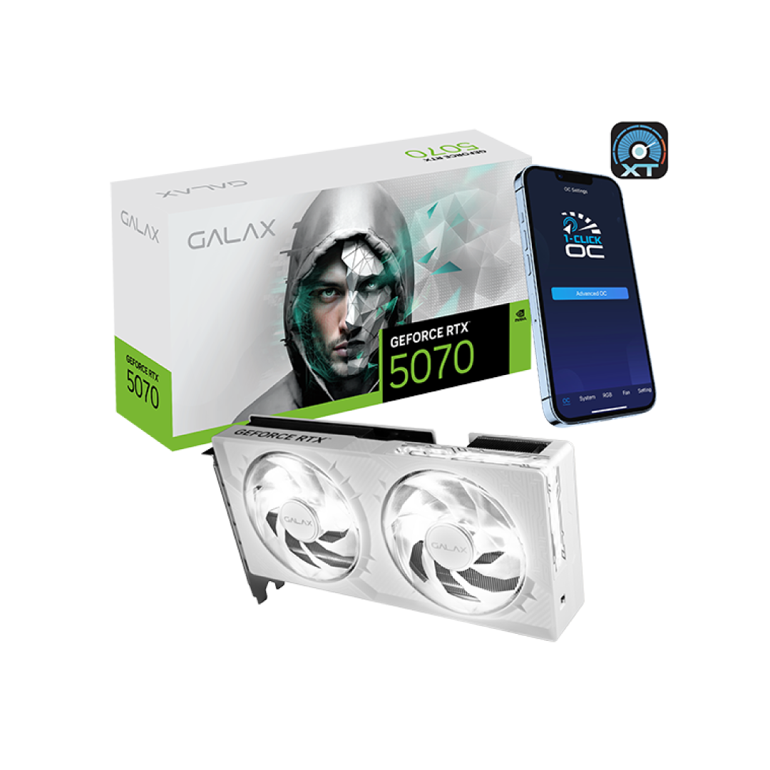 GALAX GeForce RTX 5070 White OC 12 GB Graphics Card 1