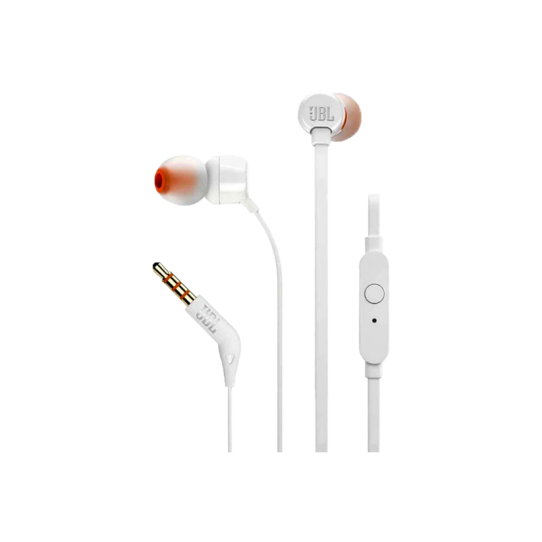 JBL TUNE110 White Wired In‑Ear Headphones 1