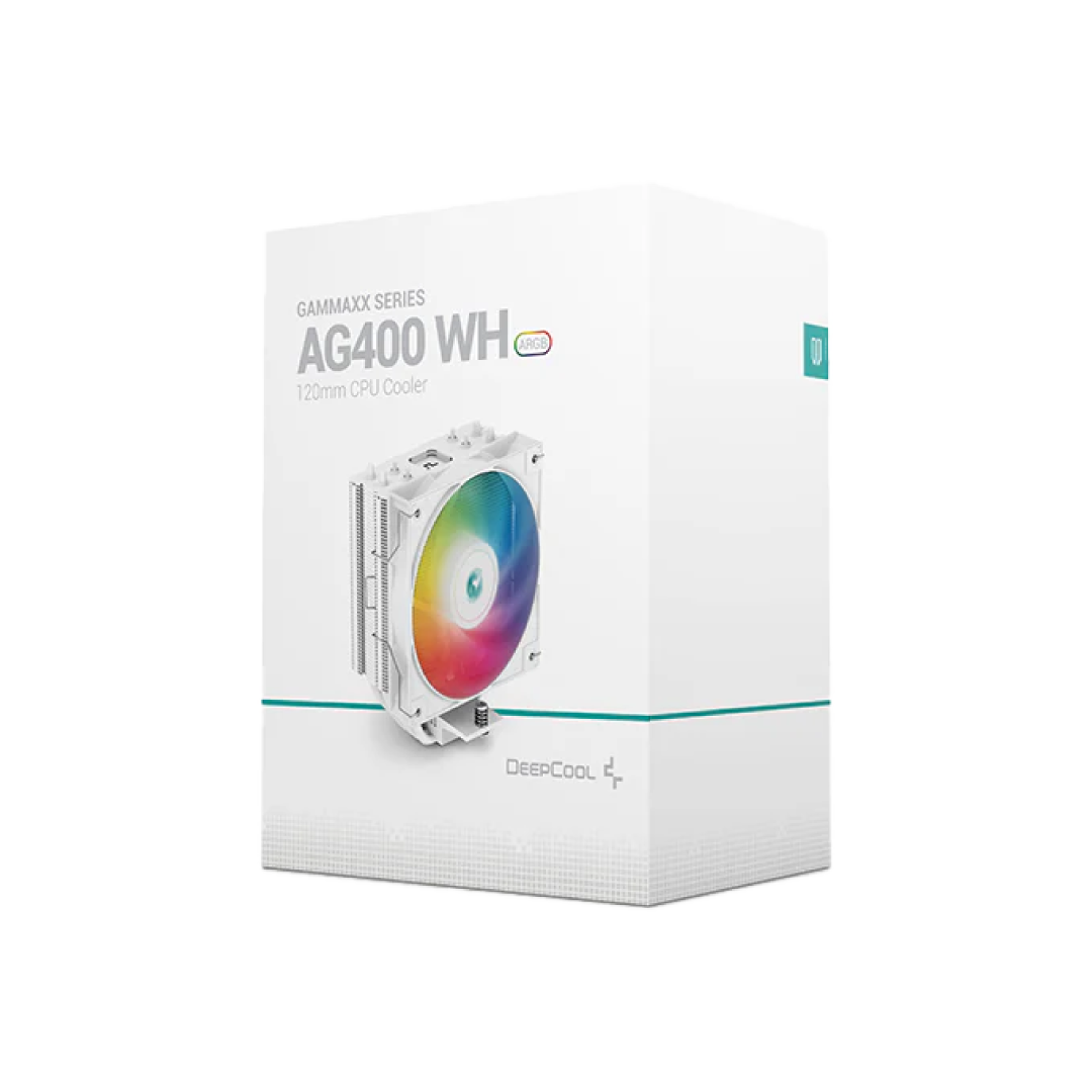 Deepcool AG400 White Air CPU Cooler – Single Tower 1