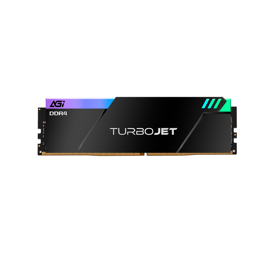 AGI TurboJet RGB 32GB (2×16GB) DDR4 3600MHz Gaming RAM Black 4