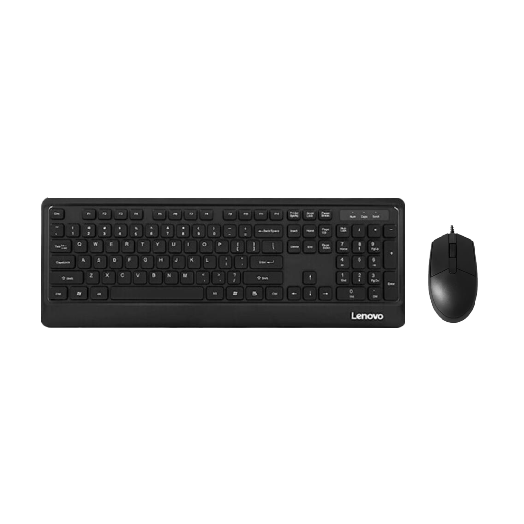 Lenovo KM102 Wired Keyboard & Mouse Combo