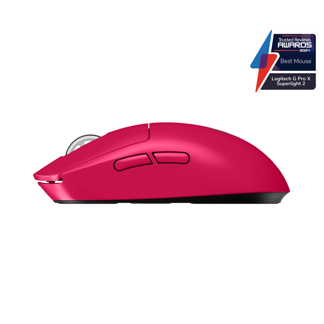 Logitech PRO X SUPERLIGHT 2 LIGHTSPEED Wireless Gaming Mouse – Magenta – 910‑006798 3
