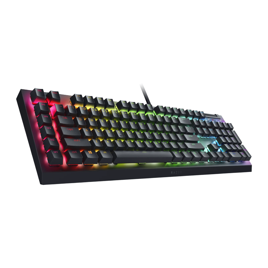 Razer BlackWidow V4 X Mechanical Gaming Keyboard (Green Switch) – Arabic – Black 3