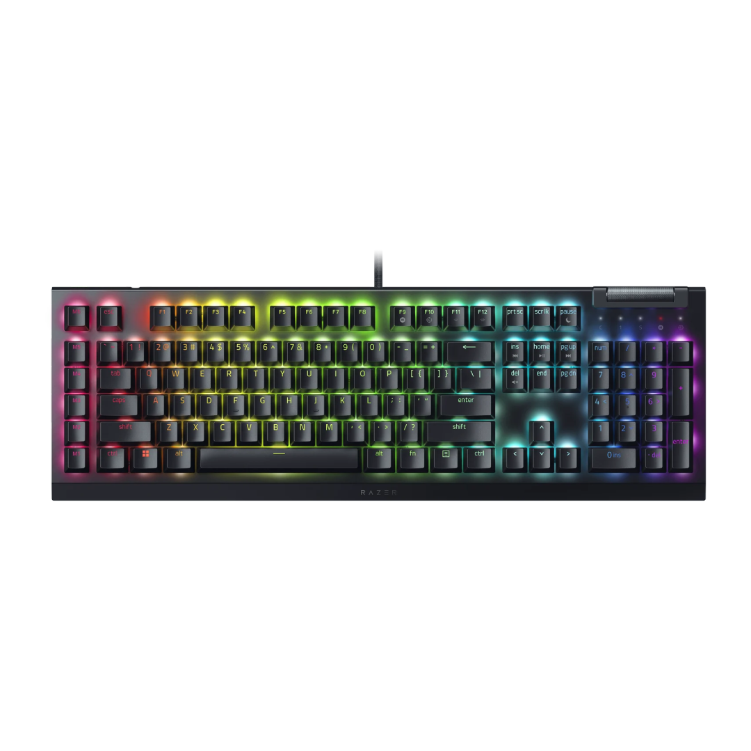 Razer BlackWidow V4 X Mechanical Gaming Keyboard (Green Switch) – Arabic – Black 1