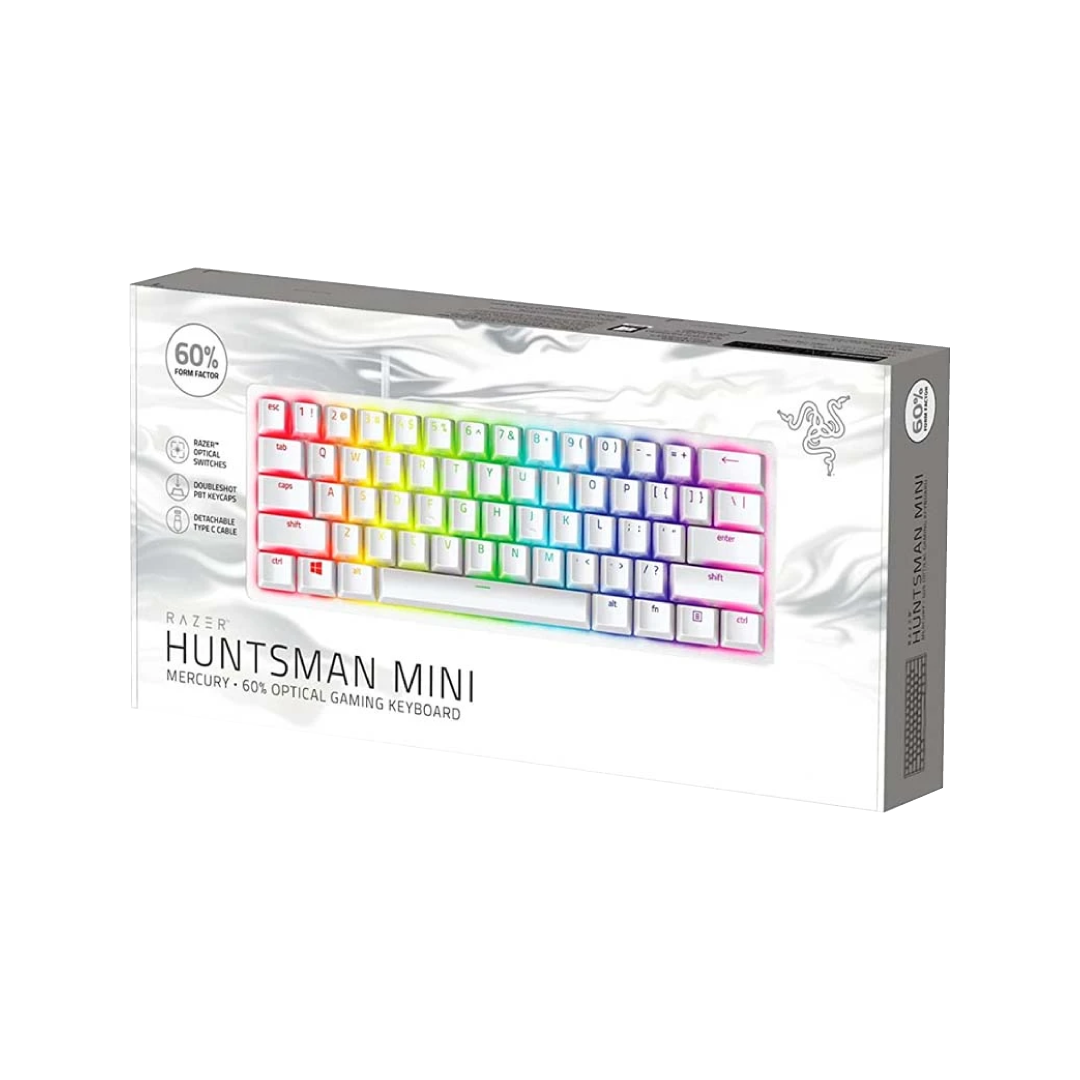 Razer Huntsman Mini – Mercury Edition 60% Mechanical Gaming Keyboard (Purple Switch) – US Layout 3