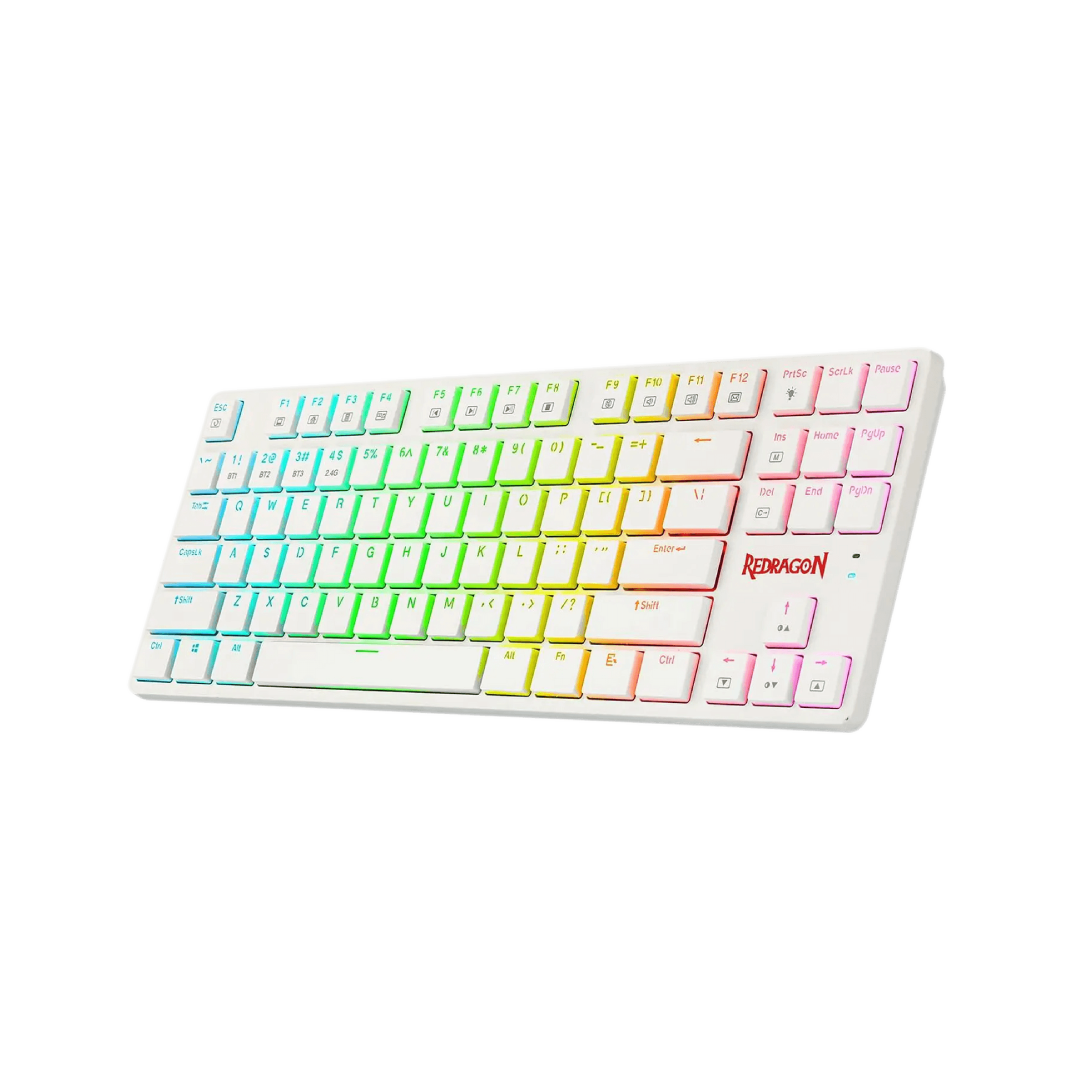 Redragon Anubis K539W-RGB 80% Low Profile Mechanical Keyboard – White