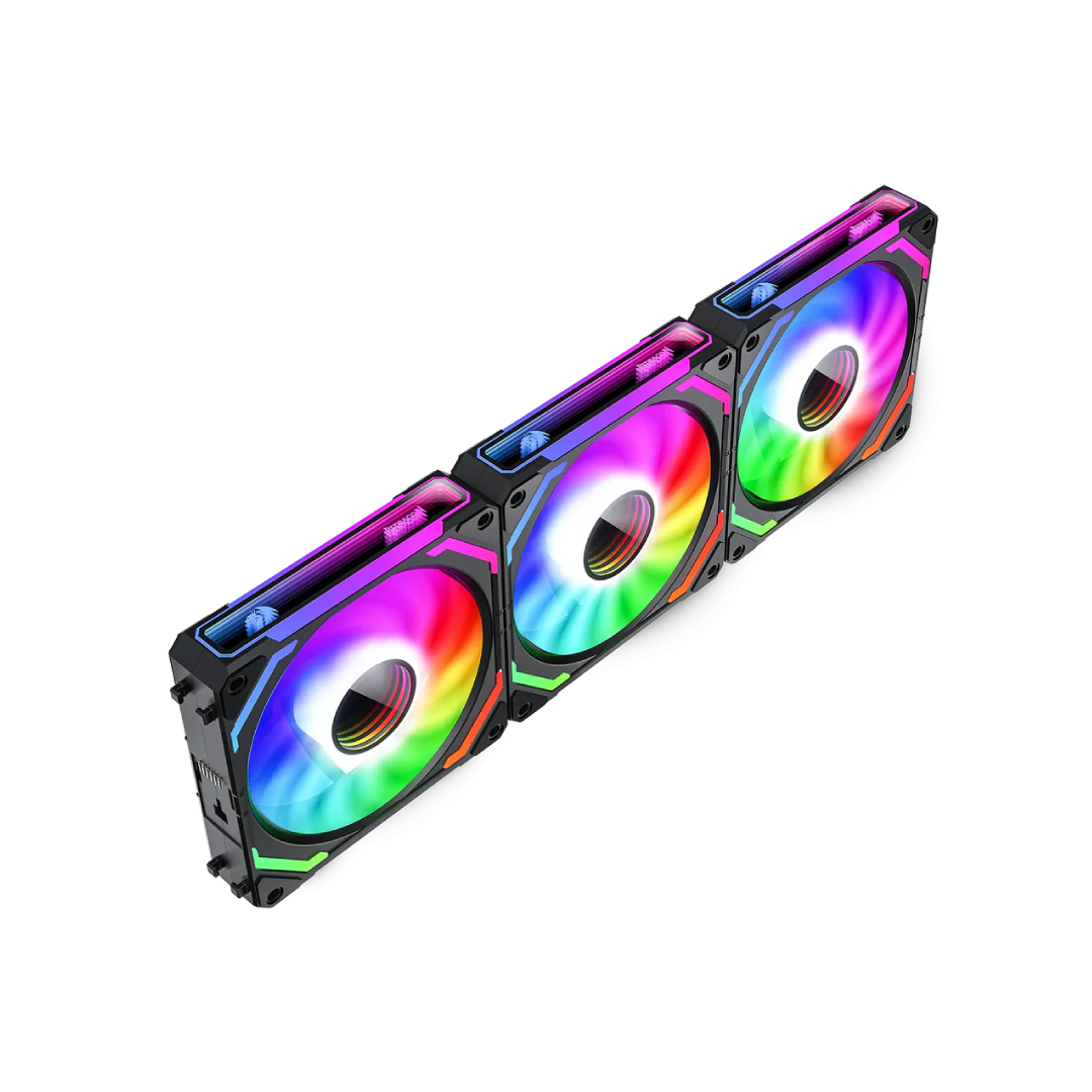 Redragon GCF012 Standard 120mm ARGB PWM PC Case Fan – Black 1