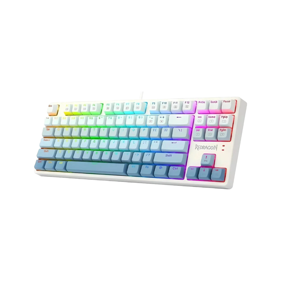 Redragon Cass Blue K645W-GB-RGB 87-Key Mechanical Gaming Keyboard – Blue Edition