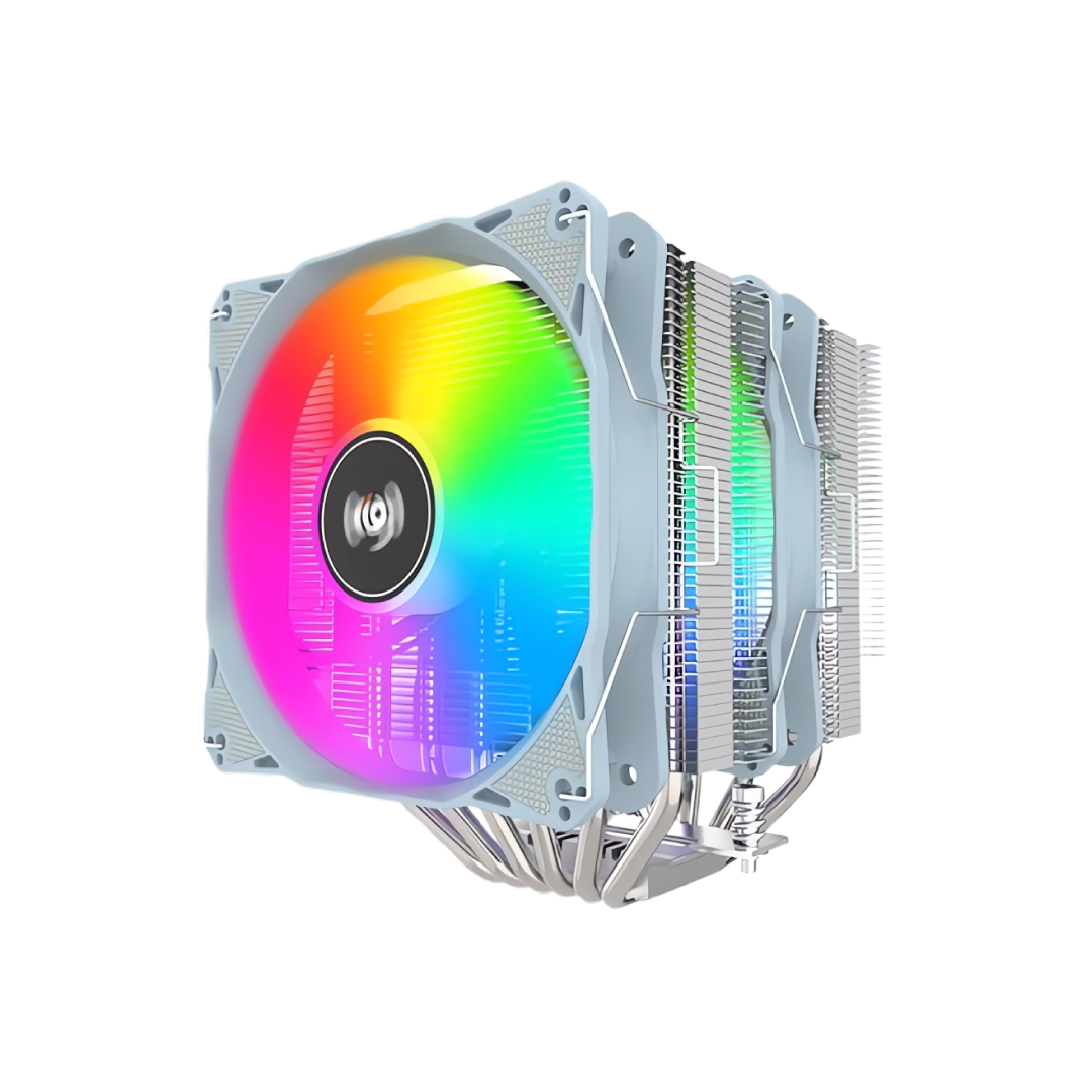 Aigo ICE600PRO White ARGB Dual Tower CPU Air Cooler 5