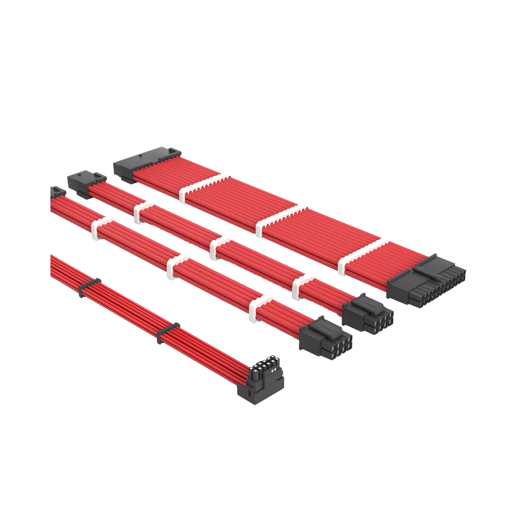 Redragon GCP07 Premium PSU Extension Cable Kit – 24-Pin + GPU + CPU Sleeved Cables 5