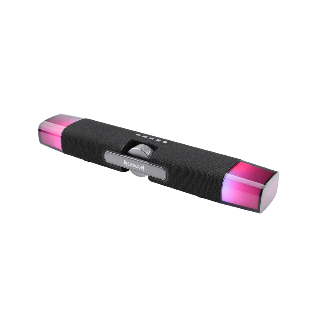 Redragon Dora GS512 Wireless RGB 2.0 Stereo Desktop Soundbar Speakers – Black 3