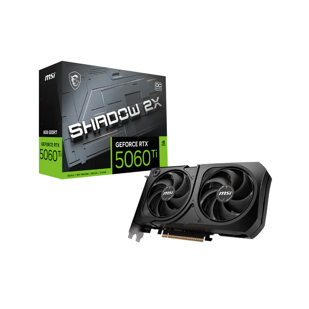 MSI GeForce RTX 5060 Ti 8G SHADOW 2X OC – GDDR7 Gaming Graphics Card 1
