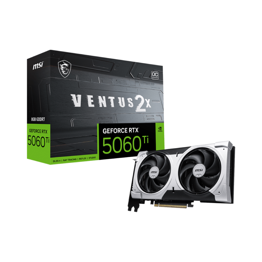 MSI GeForce RTX 5060 Ti 8G VENTUS 2X OC PLUS – GDDR7 Gaming Graphics Card 1