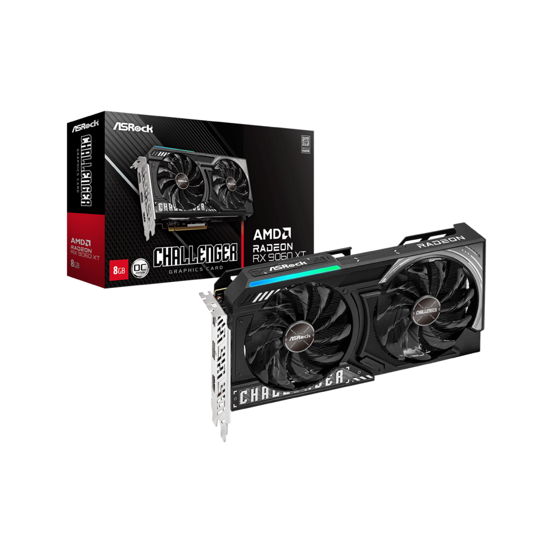 ASRock Radeon RX 9060 XT Challenger 8GB OC Graphics Card 1