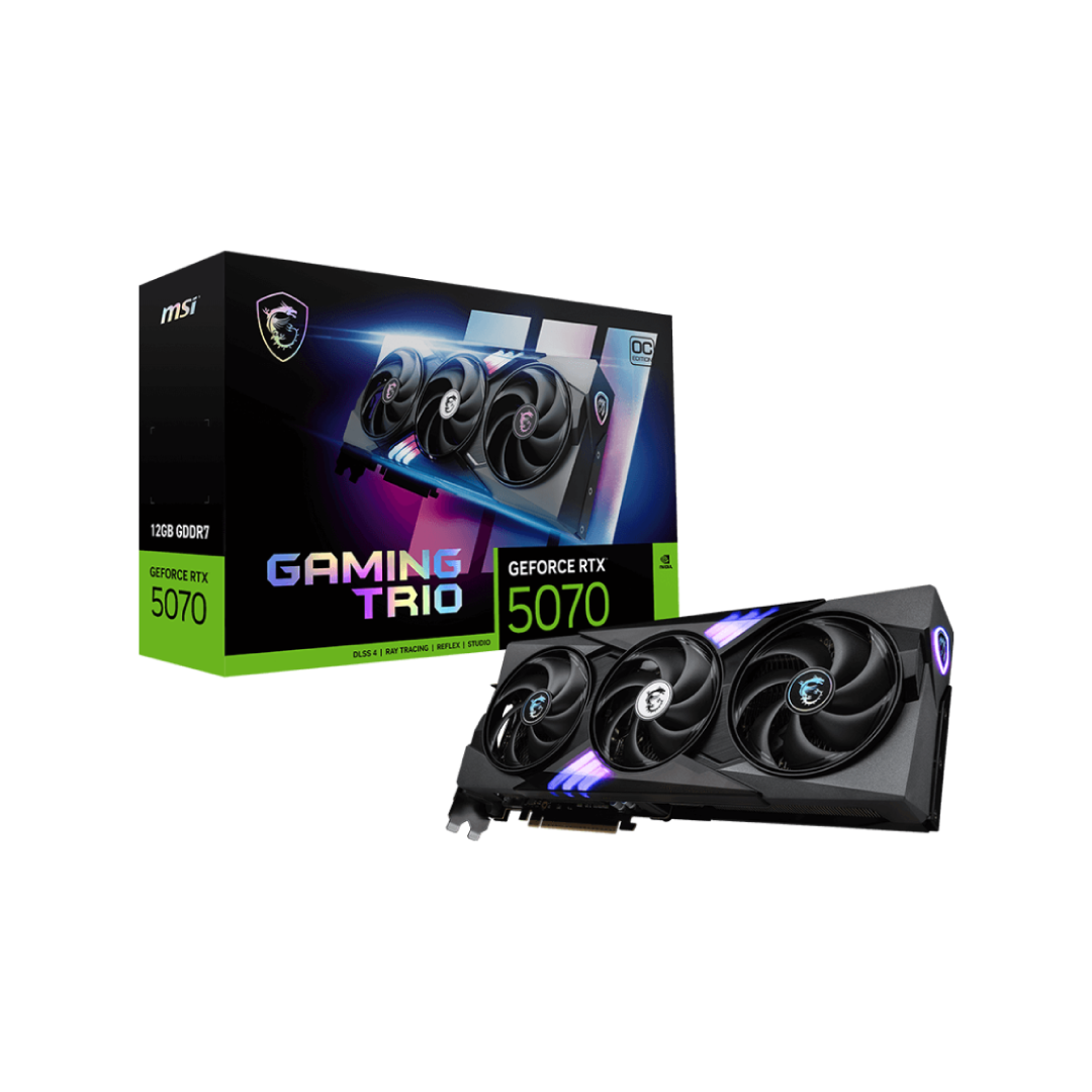 MSI GeForce RTX 5070 12G GAMING TRIO OC – GDDR7 Gaming Graphics Card 1