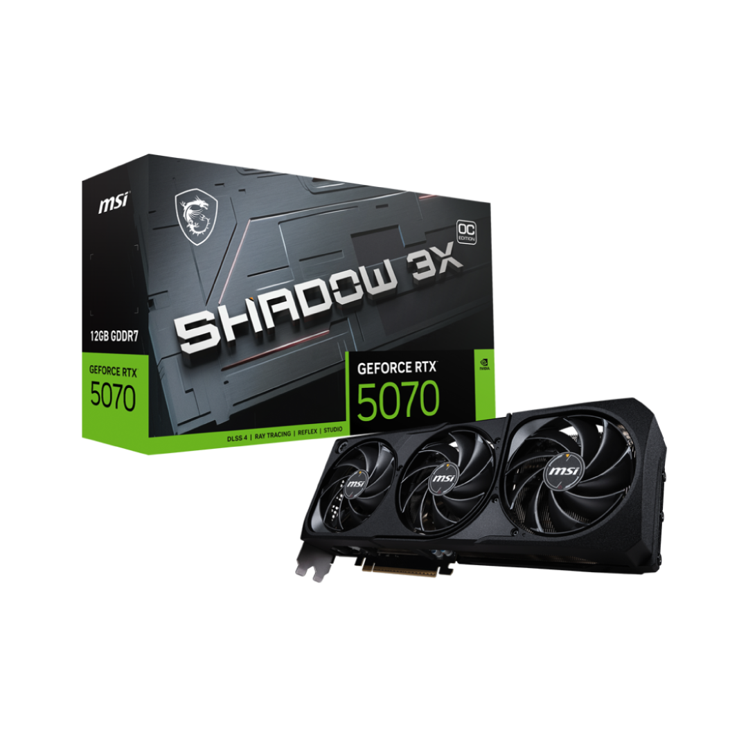 MSI GeForce RTX 5070 12G SHADOW 3X OC – GDDR7 Gaming Graphics Card 1