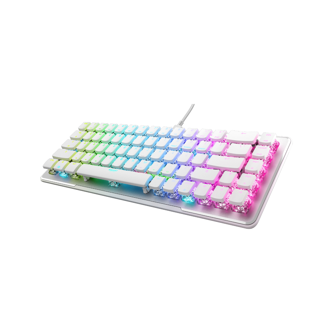 Roccat Vulcan II Mini White 65% RGB Optical Gaming Keyboard – Titan II Optical Switches / AIMO RGB 1