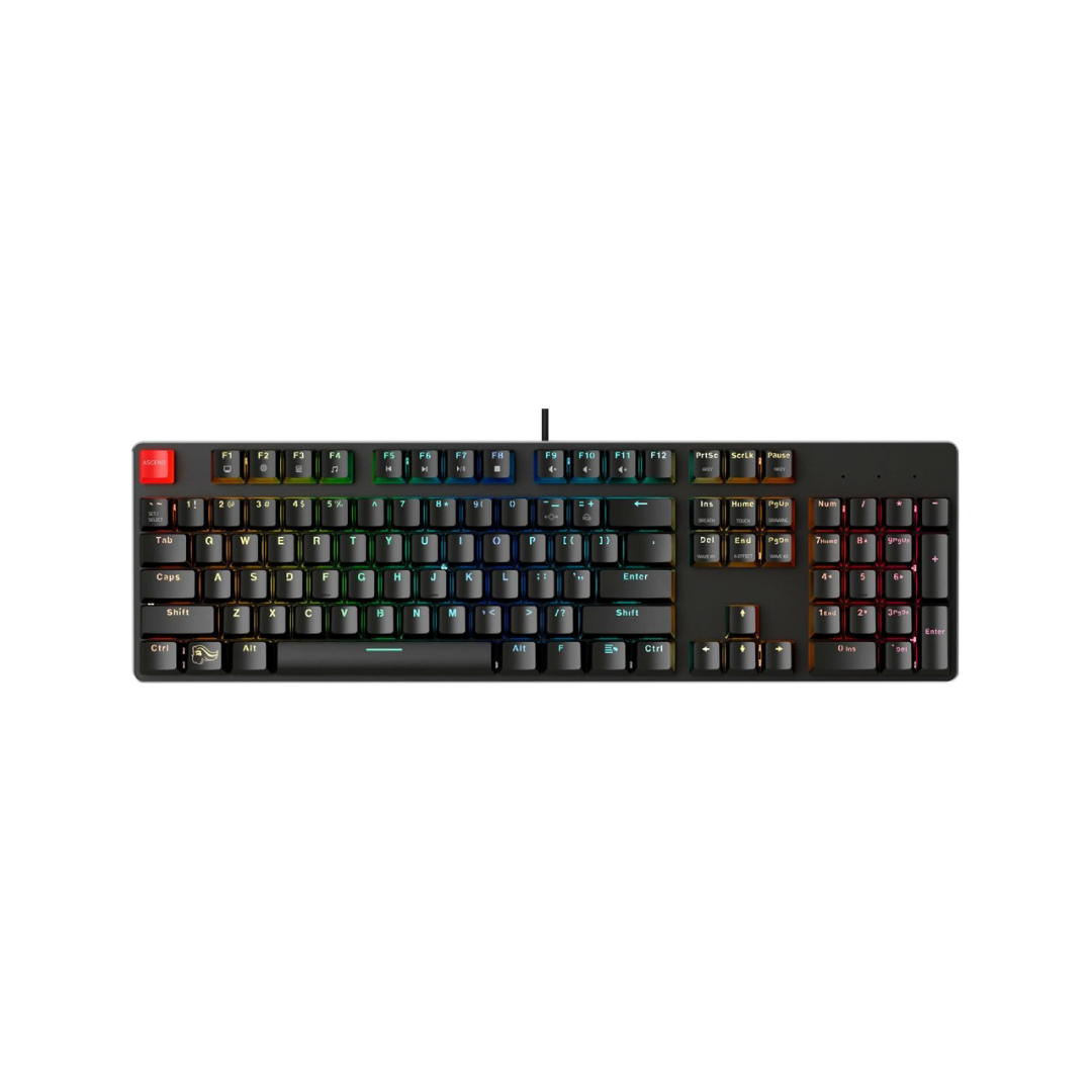 Glorious GMMK Full Size GMMK-BRN Mechanical Gaming Keyboard (104 Keys, Hot-Swappable, Brown Switches)