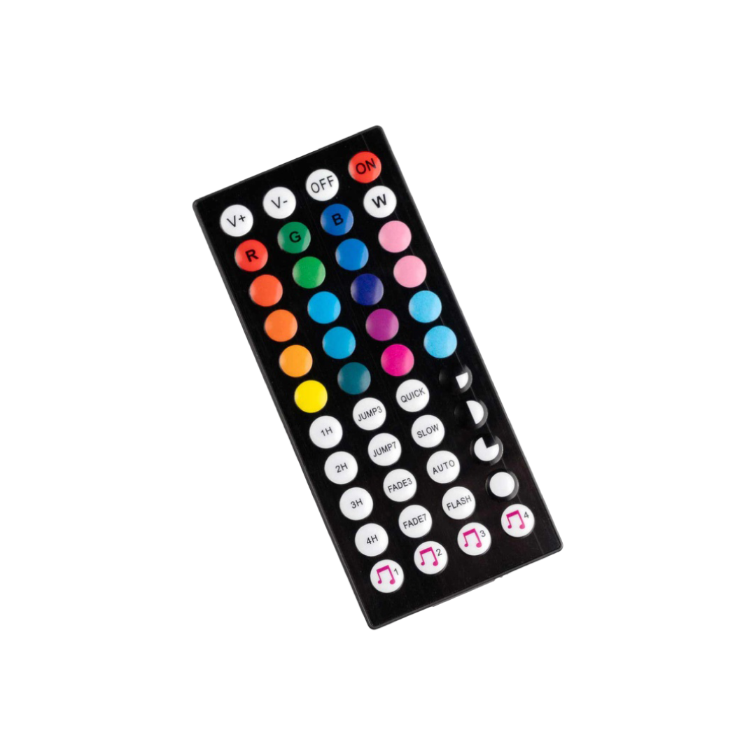 Porodo Blue PB-RGBSL 5M Sound Reactive RGB LED Strip Light – 44-Key Remote / Music Sync / Multi Effects 1
