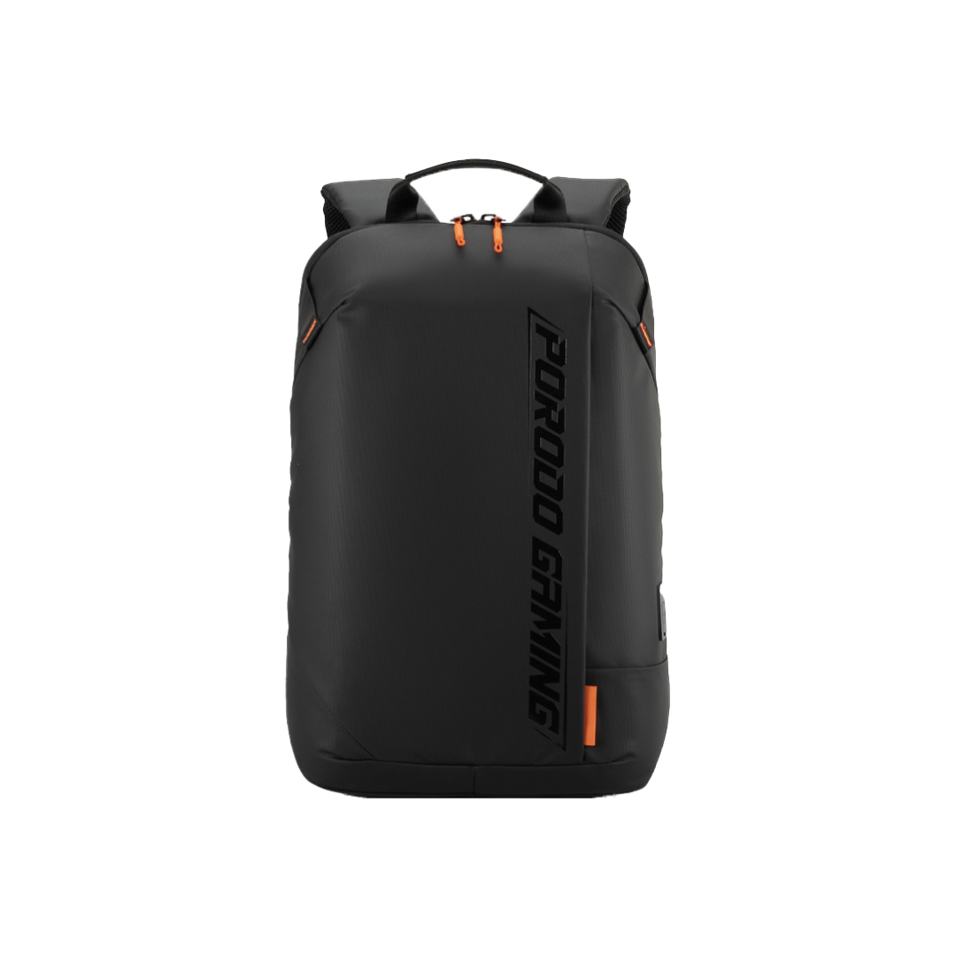Porodo Gaming Water-Resistant PU Laptop Backpack PDX533 – USB-C Charging Port / 15.6” Laptop Compartment / Anti-Shock Design 1