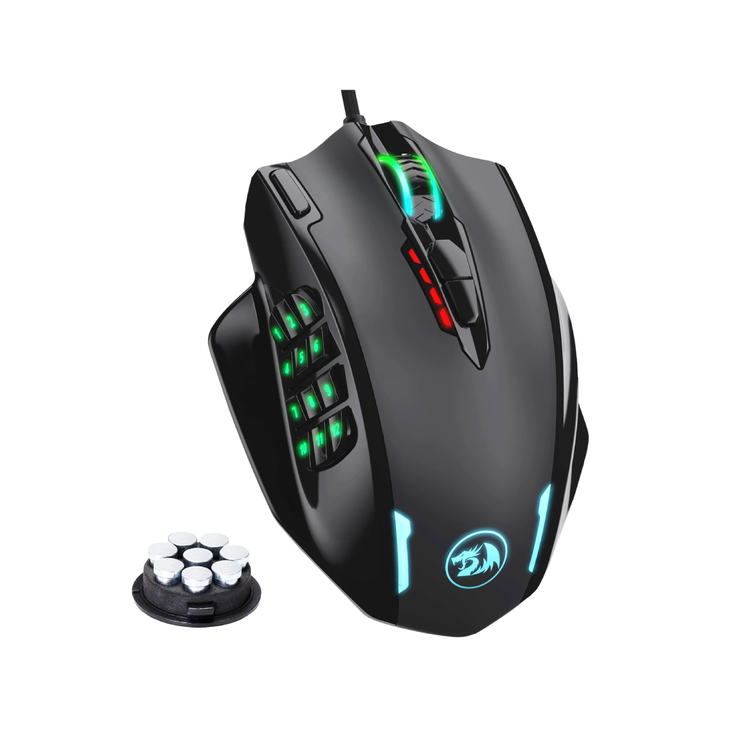 REDRAGON-M908 | Redragon Impact M908 RGB MMO Gaming Mouse – 12400 DPI 12 Buttons 6