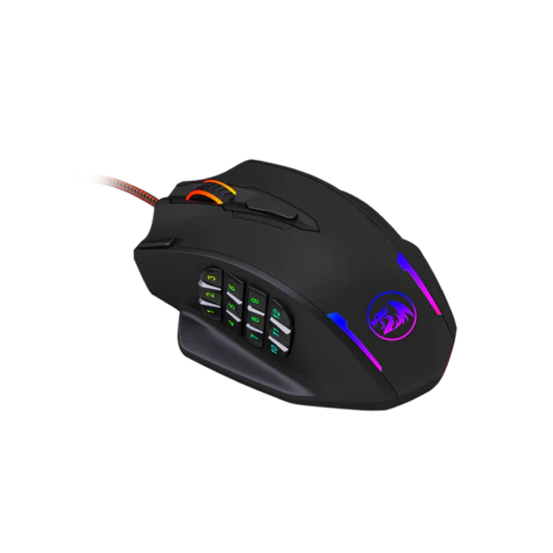 REDRAGON-M908 | Redragon Impact M908 RGB MMO Gaming Mouse – 12400 DPI 12 Buttons 3