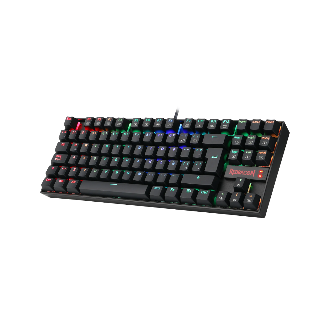 Redragon Kumara K552RGB-1 Mechanical Gaming Keyboard – Blue Switch RGB TKL Black (SKU: K552RGB-1) 1
