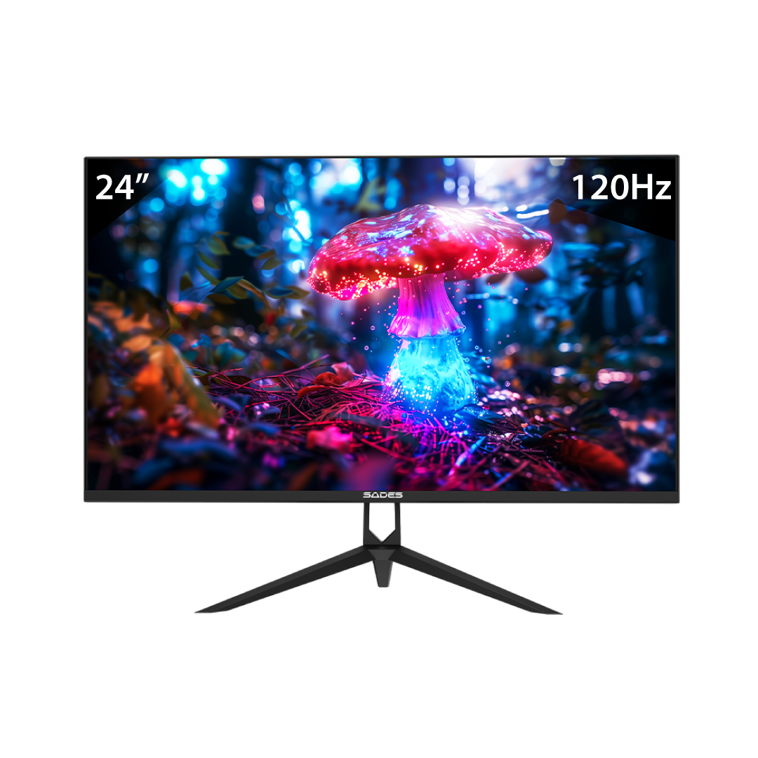 SADES Russula 24” FHD Gaming Monitor – 120Hz / 1ms / Fast IPS / FreeSync / HDMI 2.1 / Black 1