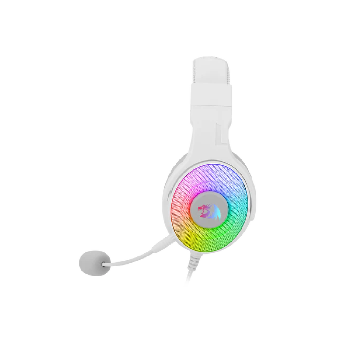 Redragon Pandora White H350W-RGB Gaming Headset – 50mm Drivers RGB Wired (SKU: H350W-RGB) 2