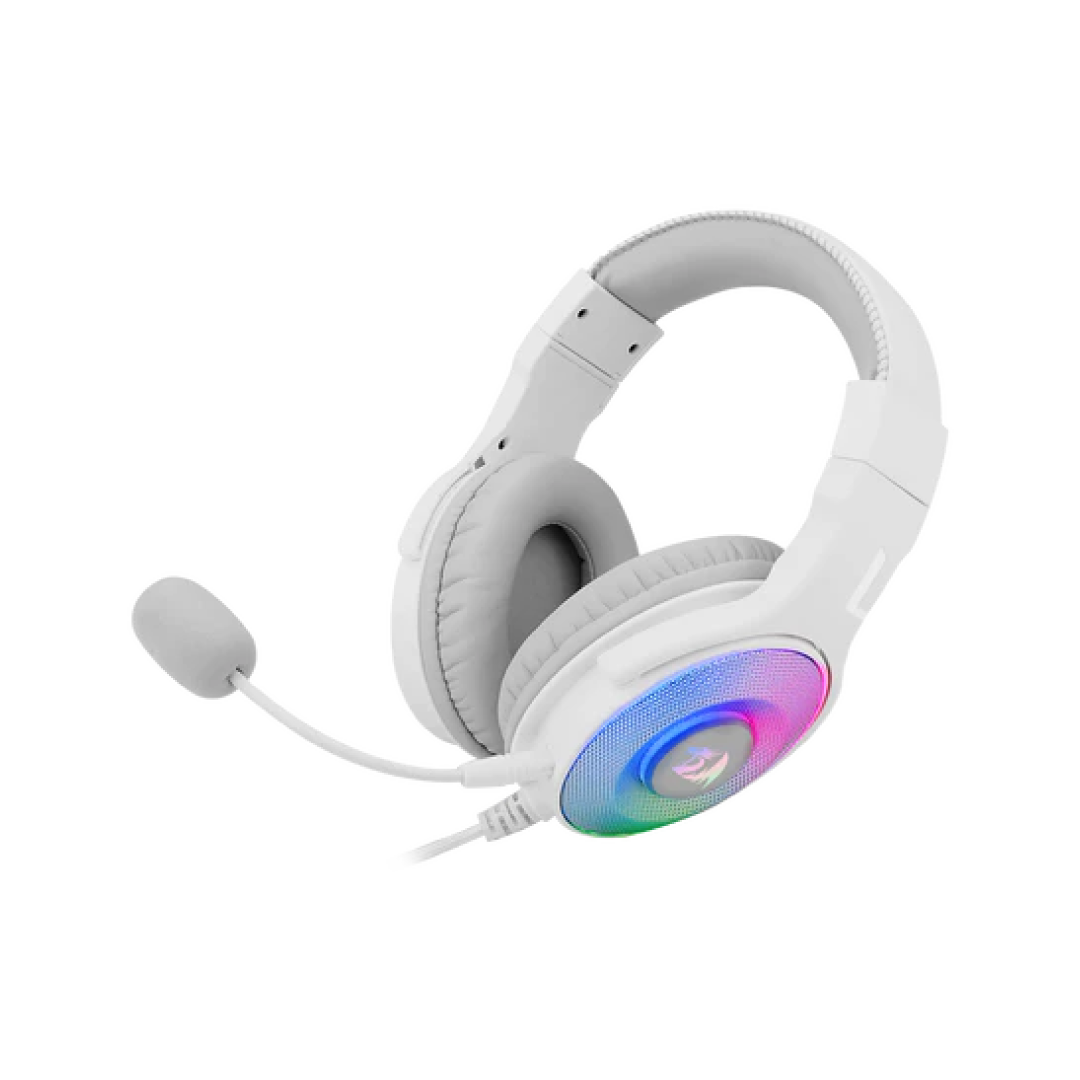 Redragon Pandora White H350W-RGB Gaming Headset – 50mm Drivers RGB Wired (SKU: H350W-RGB) 1