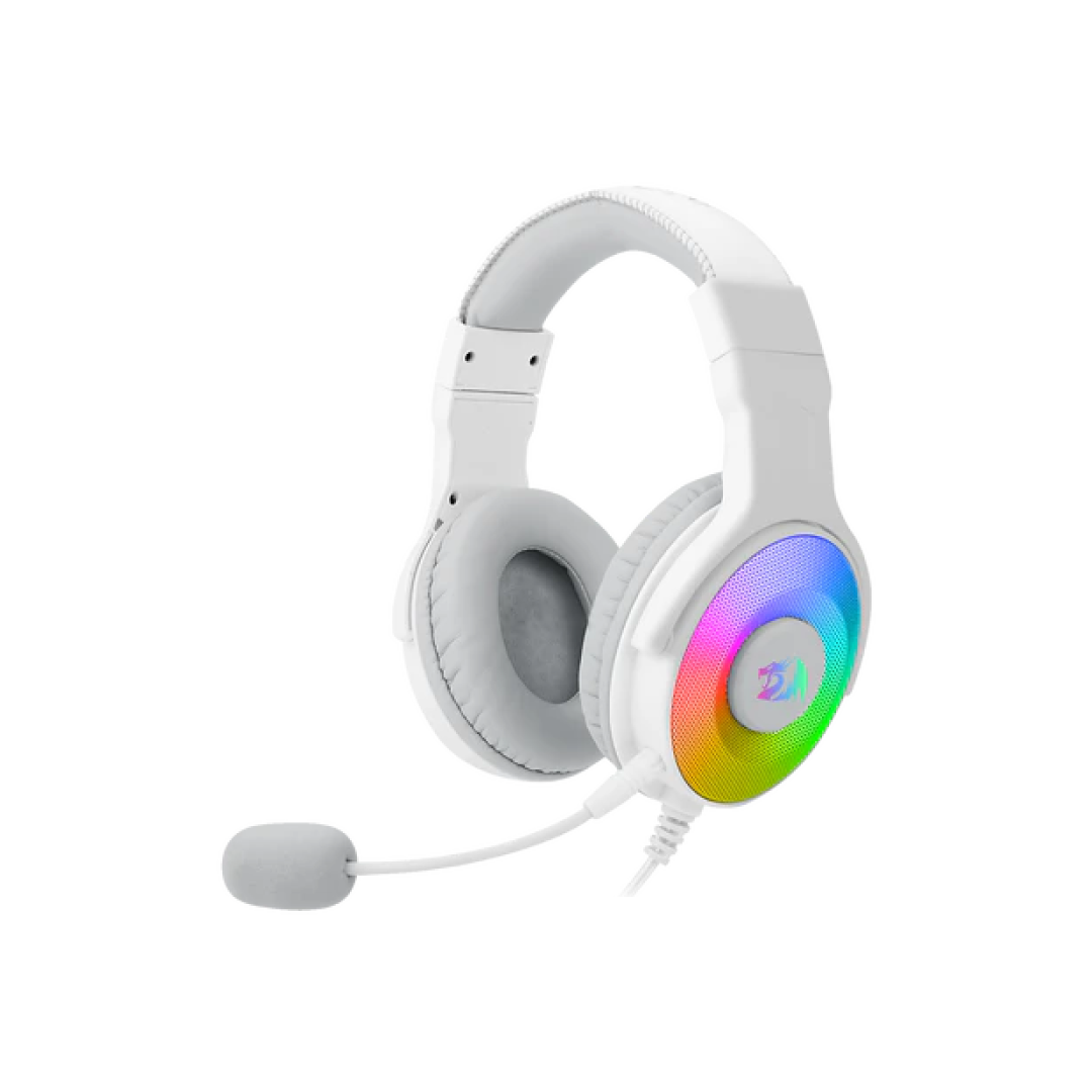 Redragon Pandora White H350W-RGB Gaming Headset – 50mm Drivers RGB Wired (SKU: H350W-RGB) 1