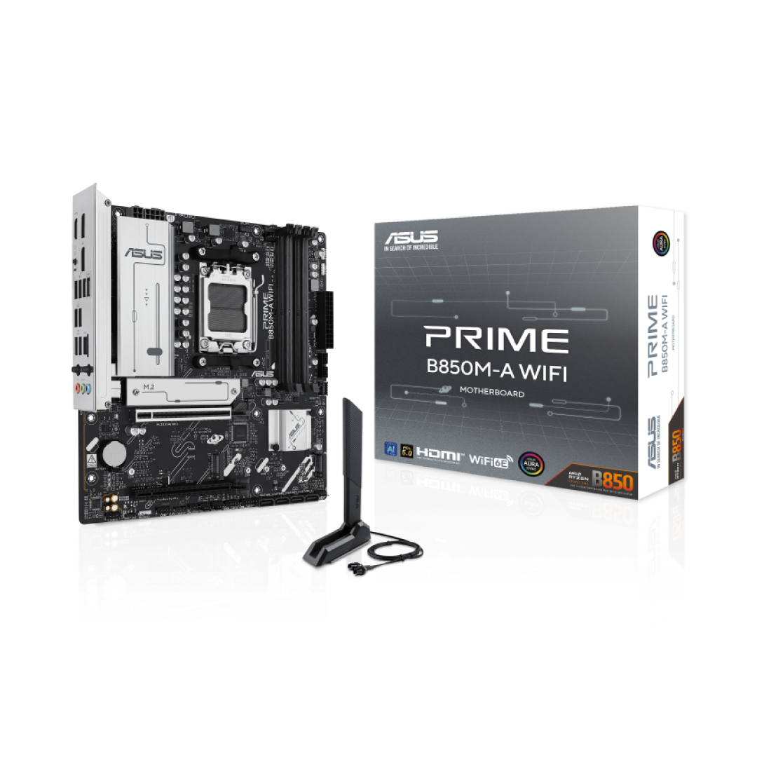 ASUS PRIME B850M-A WIFI DDR5 Micro-ATX Motherboard 1