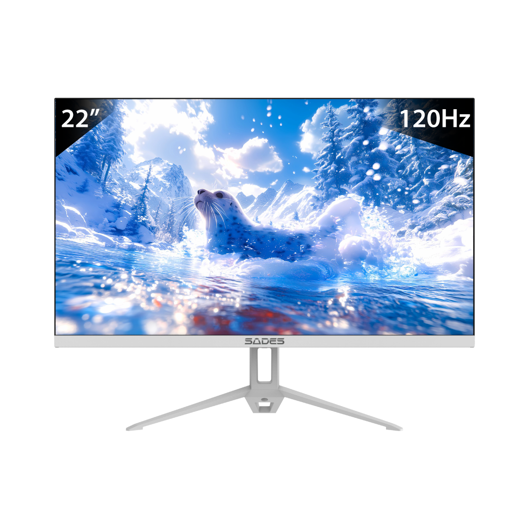 SADES ST-SEAL 22” FHD Gaming Monitor – 120Hz / 1ms MPRT / IPS Panel / Adaptive Sync / White Edition 1
